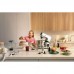 Кухонна машина Gorenje 1000Вт, чаша-метал, корпус-метал, насадок-7, сріблясто-чорний