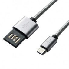 Дата кабель USB 2.0 AM to Micro 5P 1.0m Grey/Black Grand-X (FM02) Дата кабель USB 2.0 AM to Micro 5P 1.0m Grey/Black Grand-X (FM02)
