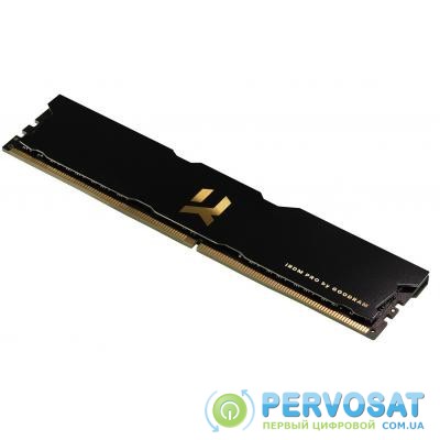 Модуль памяти для компьютера DDR4 8GB 3600 MHz Iridium Pro Black GOODRAM (IRP-3600D4V64L17S/8G)