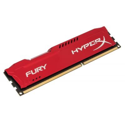 Модуль памяти для компьютера DDR3 4Gb 1866 MHz HyperX Fury Red Kingston Fury (ex.HyperX) (HX318C10FR/4)