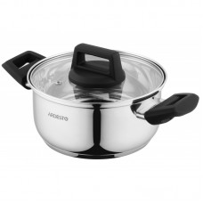 Каструля зі скляною кришкою Ardesto Gemini Piemonte, 2л, нержавіюча сталь, бакеліт Каструля зі скляною кришкою Ardesto Gemini Piemonte, 2л, нержавіюча сталь, бакеліт