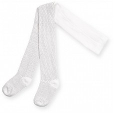 Колготки Bibaby для дівчаток в крапочку білі (68001-86/G-white) Колготки Bibaby для дівчаток в крапочку білі (68001-86/G-white)