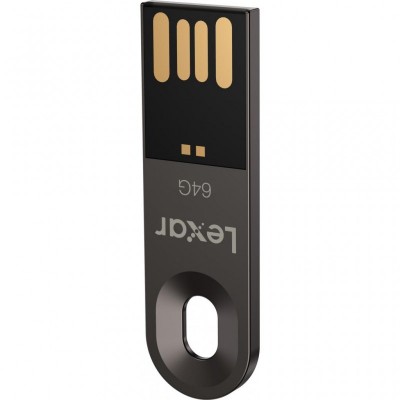 USB флеш накопичувач Lexar 64GB JumpDrive M25 Titanium Gray USB 2.0 (LJDM025064G-BNQNG)