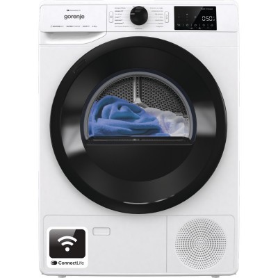 Сушильна машина Gorenje конденсаційна, 8кг, A+++, 60см, дисплей, Wi-Fi, білий