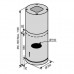 Вытяжка кухонная VENTOLUX ISOLA CILINDRO 1200
