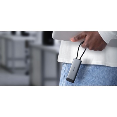 Хаб USB TP-LINK UH6120C USB-A > 2xUSB3.0/1xUSB-C/1xHDMI/1xRJ-45/1xPD 100Wh