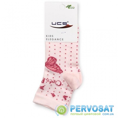 Носки UCS SOCKS с бабочками (M0C0101-1174-7-9G-pink)
