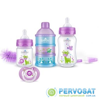 Набор для кормления новорожденных BAYBY 0 мес+ фиолетовый (BGS6200)