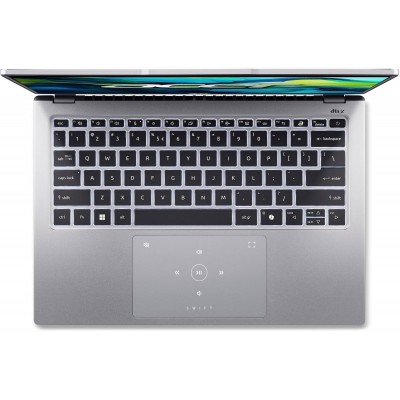 Ноутбук Acer Swift Go 14 SFG14-73 14&quot; 2.2k IPS, Intel U5-125H, 16GB, F1TB, UMA, Lin, сріблястий