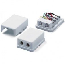 Телефонна розетка ESERVER 2xRJ12 телефонная (WT-6010) Телефонна розетка ESERVER 2xRJ12 телефонная (WT-6010)