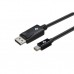 Кабель мультимедийный Mini DisplayPort to DisplayPort 2.0m 2E (2E-W1704)