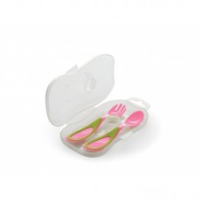 Набір вилочка і ложечка Nuvita в кейсі Рожевий NV1407Pink Набір вилочка і ложечка Nuvita в кейсі Рожевий NV1407Pink