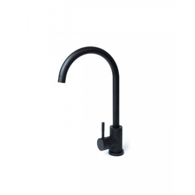 Набір кухонний Adamant Minimal, штучний камінь, прямокут., з крилом, 615х495х200мм, чаша - 1, врізна, чорний + змішувач