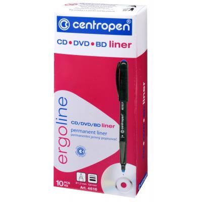 Маркер Centropen CD-Liner 4616 ergoline, 0,6 мм red (4616/02)