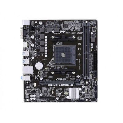 Материнcька плата ASUS PRIME A320M-R-SI sAM4 A320 2xDDR4 HDMI D-Sub mATX White BOX WITH ACCESSORY