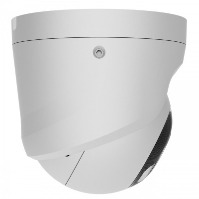 IP-Камера дротова Ajax TurretCam HL white, 5мп, 4мм, гібридне підсвічування IR 50м, білий Led 50м, Poe, True WDR, IP 65, ІЧ 50м, аудіо, 75° до 85°, купольна, біла