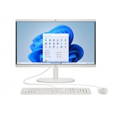 Комп'ютер персональний моноблок HP All-in-One 21,5" FHD VA AG, Intel i3-N300, 8GB, F512GB, UMA, WiFi, кл+м, 2р, DOS, білий