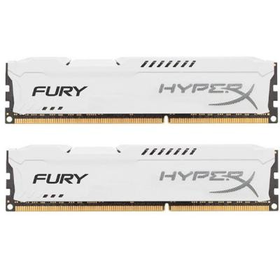 Модуль памяти для компьютера DDR3 8Gb (2x4GB) 1866 MHz HyperX Fury White Kingston (HX318C10FWK2/8)