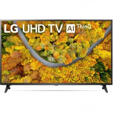 Телевiзор 43" LED 4K LG 43UP75006LF Smart, WebOS, Чорний