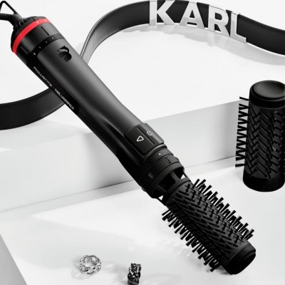 Фен-щітка Rowenta x Karl Lagerfeld Activ Keratin&amp;Shine, 1000Вт, 2 режими, іоніз-я, чорний