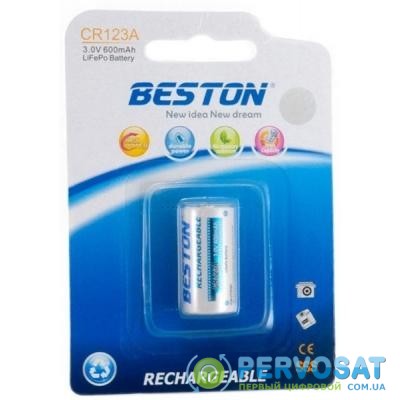 Аккумулятор BESTON CR123A (16340) 600mAh Lithium (AAB1844)