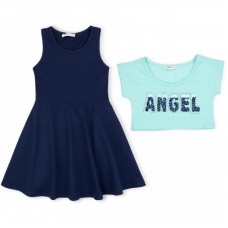 Плаття Breeze з топом "ANGEL" (10254-128G-green) Плаття Breeze з топом "ANGEL" (10254-128G-green)