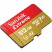 Карта пам'яті SanDisk microSD 512GB C10 UHS-I U3 R190/W130MB/s Extreme V30 + SD