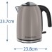 Електрочайник Russell Hobbs, 1.7л, метал, мокко