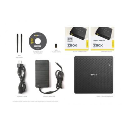 ПК ZOTAC ZBOX,SFF, i7-10750H, RTX2080SUPER, 2x DDR4 SODIMM SLOT, M.2 SSD SLOT, 2.5&quot; SATAIII BAY, WIFI, BT, 2.5G LAN; Barebones