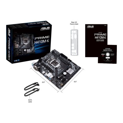 Материнcька плата ASUS PRIME H410M-K s1200 H410 2xDDR4 DVI-VGA mATX