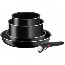 Набір посуду Tefal Ingenio Easy Cook & Clean, 5предметів, алюміній, нержавіюча сталь, бакеліт, чорний Набір посуду Tefal Ingenio Easy Cook & Clean, 5предметів, алюміній, нержавіюча сталь, бакеліт, чорний
