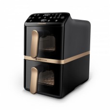 Мультипіч Philips Stacked Dual 2300Вт, чаша-5+5л, сенсорне управл., 6 авто. программ, пластик, чорний Мультипіч Philips Stacked Dual 2300Вт, чаша-5+5л, сенсорне управл., 6 авто. программ, пластик, чорний