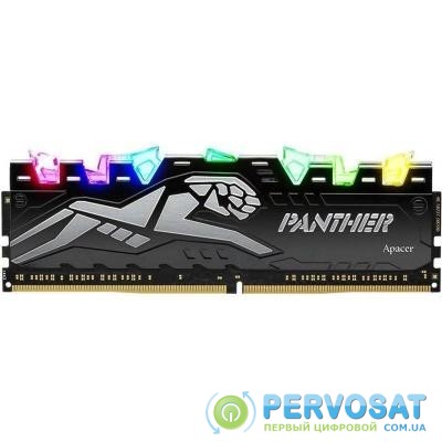 Модуль памяти для компьютера DDR4 8GB 2666 MHz Panther Rage RGB Silver Apacer (EK.08G2V.GQN)