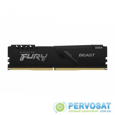 Модуль памяти для компьютера DDR4 4GB 2666 MHz Fury Beast Black HyperX (Kingston Fury) (KF426C16BB/4)