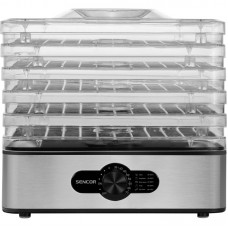 Сушарка для продуктів Sencor 240Вт, піддонів - 5x2.9см, діаметр - 29см, макс - 70°С, пластик, сірий Сушарка для продуктів Sencor 240Вт, піддонів - 5x2.9см, діаметр - 29см, макс - 70°С, пластик, сірий