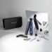Набір дорожній Remington TRAVEL KIT, для бороди, вусів, носа та вух, насадок-3, чохол, гребінець, пінцет, кусачки, ножиці, сталь, чорно-синій