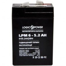Батарея до ДБЖ LogicPower LPM 6В 5.2 Ач (4158) Батарея до ДБЖ LogicPower LPM 6В 5.2 Ач (4158)