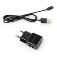 Зарядний пристрій Vinga 2 Port USB Wall Charger 2.1A + microUSB cable (VCPWCH2USB2ACMBK) Зарядний пристрій Vinga 2 Port USB Wall Charger 2.1A + microUSB cable (VCPWCH2USB2ACMBK)