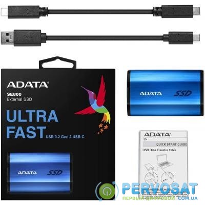 Накопитель SSD USB 3.2 512GB ADATA (ASE800-512GU32G2-CBL)