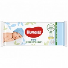 Вологі серветки Huggies Pure Bio 56 шт (5029053575650) Вологі серветки Huggies Pure Bio 56 шт (5029053575650)