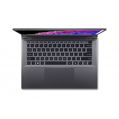 Ноутбук Acer Swift X SFX14-72G 14.5&quot; 2.8K OLED, Intel U7-155H, 32GB, F1TB, NVD4050-6, Win11, сірий