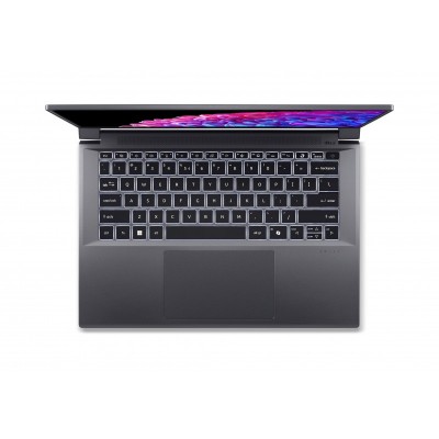 Ноутбук Acer Swift X SFX14-72G 14.5&quot; 2.8K OLED, Intel U7-155H, 32GB, F1TB, NVD4050-6, Win11, сірий