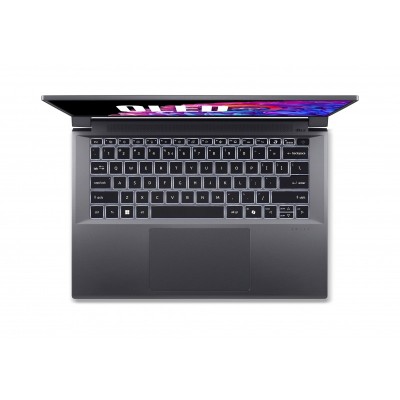 Ноутбук Acer Swift X SFX14-72G 14.5&quot; 2.8K OLED, Intel U7-155H, 32GB, F1TB, NVD4050-6, Win11, сірий