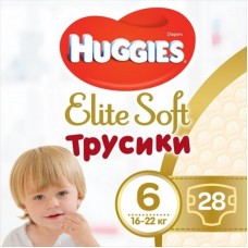 Підгузок Huggies Elite Soft Pants XXL 6 (16-22 кг) Mega 28 шт (5029053547718) Підгузок Huggies Elite Soft Pants XXL 6 (16-22 кг) Mega 28 шт (5029053547718)