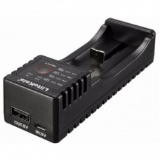 Зарядний пристрій для акумуляторів LiitoKala 1 Slot, LED дисплей, USB, Li-ion/Ni-MH/Ni-Cd/AA/ААA/AAAA/С (Lii-100)