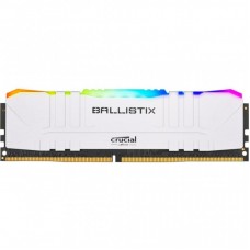 Модуль пам'яті для комп'ютера DDR4 8GB 3200 MHz Ballistix White RGB MICRON (BL8G32C16U4WL)