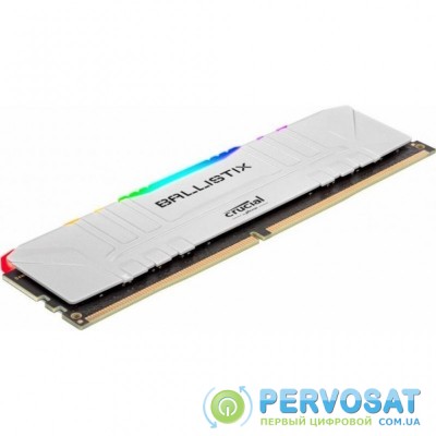 Модуль памяти для компьютера DDR4 8GB 3200 MHz Ballistix White RGB MICRON (BL8G32C16U4WL)