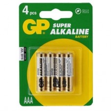 Батарейка GP AAA LR3 Super Alcaline * 4 (GP24A-2UE4 / GP24APCRC-2UE4) Батарейка GP AAA LR3 Super Alcaline * 4 (GP24A-2UE4 / GP24APCRC-2UE4)