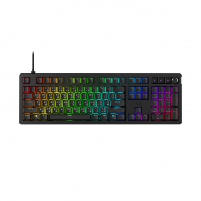 Клавіатура механічна HyperX Alloy Rise 106key, Red, USB-A, EN/UA, RGB, чорний