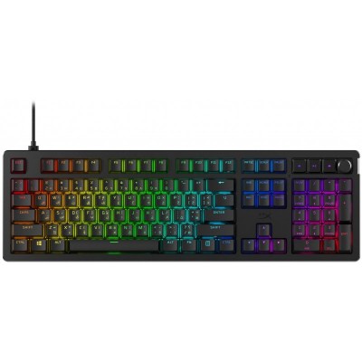 Клавіатура механічна HyperX Alloy Rise 106key, Red, USB-A, EN/UA, RGB, чорний